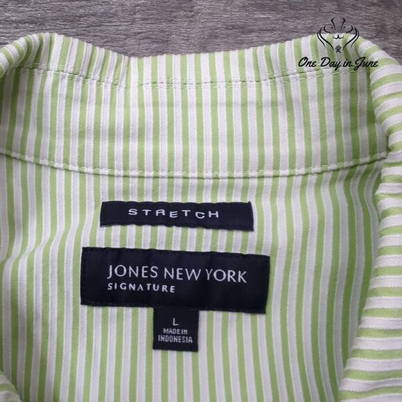 Jones New York Zip Front Jacket Size L - Picture 2 of 5